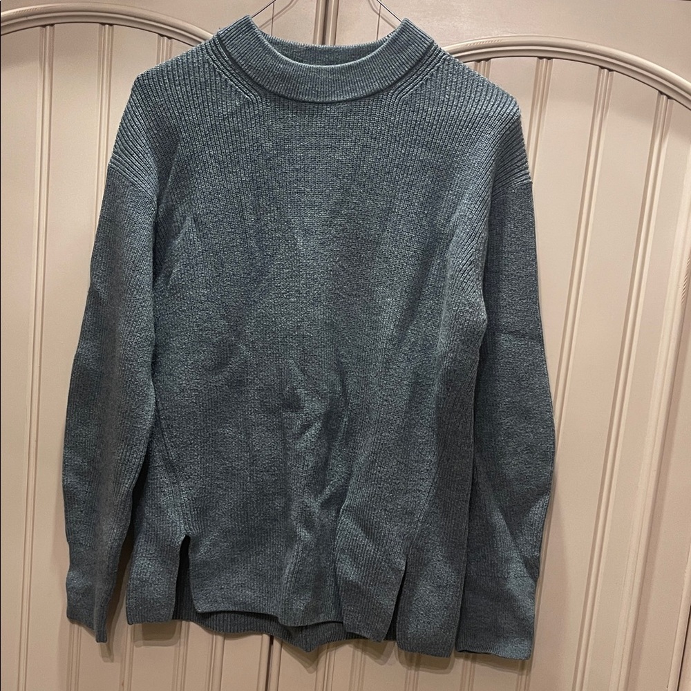 lululemon athletica Teal Cowl Neck Sweater